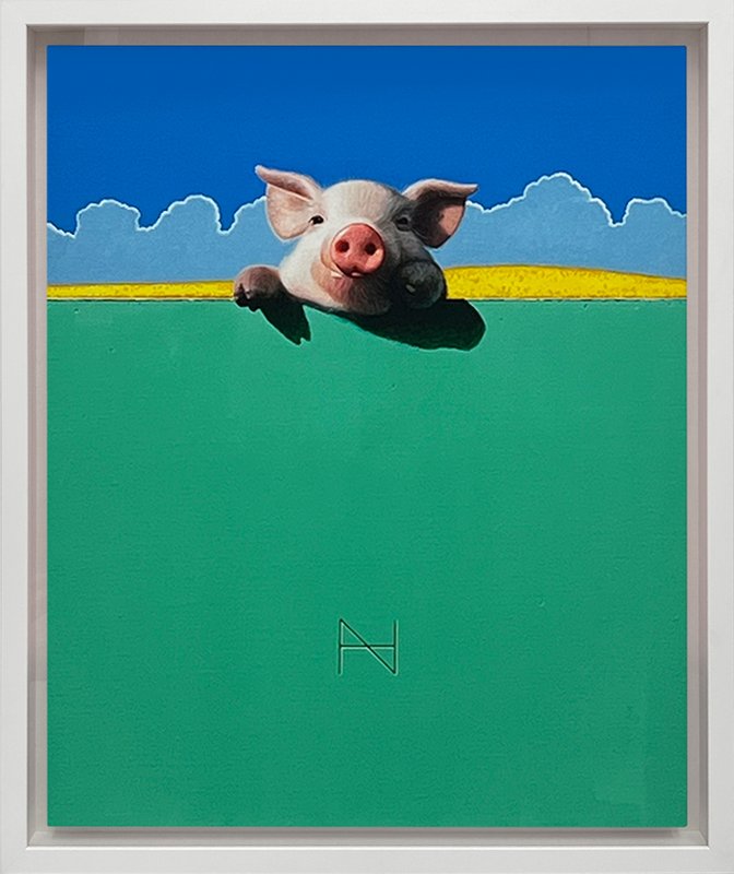 송형노, Olivia over the Wall (Cumulus, Yellow Field, Mint Wall)