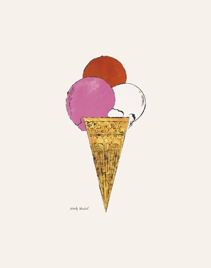 Ice Cream Dessert, C. 1959 (Red, Pink, And White)