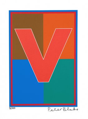 The Dazzle Alphabet Letter V