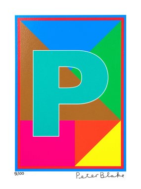 The Dazzle Alphabet Letter P