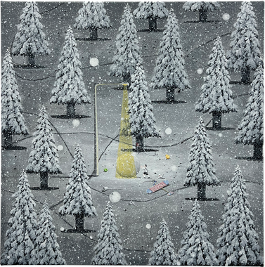 큰 눈사람을 만들려는 아이 (20호)