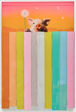 Olivia over the Wood Fence (20호)