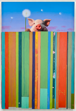Olivia over the Wood Fence (20호)