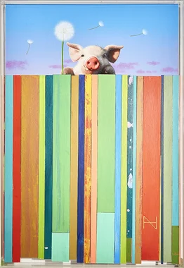 Olivia over the Wood Fence (20호)