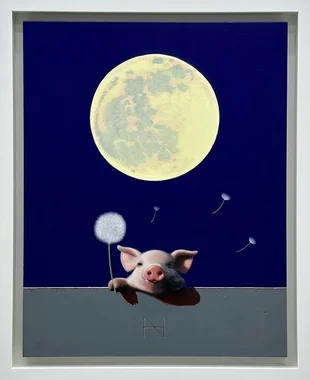 Olivia over the Wall (Full Moon, Ultra Sky)