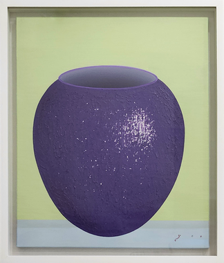 달항아리-빛의결(purple) (8호)