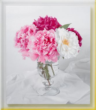 흰색 핑크 마젠타 배합 (액자포함)