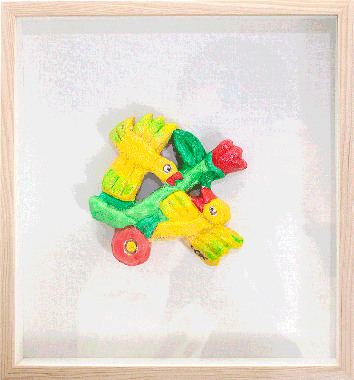 제주생활의 중도 (새) (액자포함)