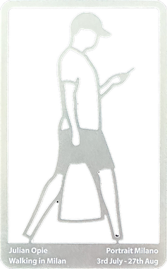 Silver Man with Phone