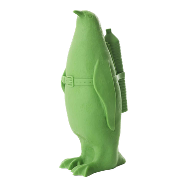 Penguin with Water Bottle (green)