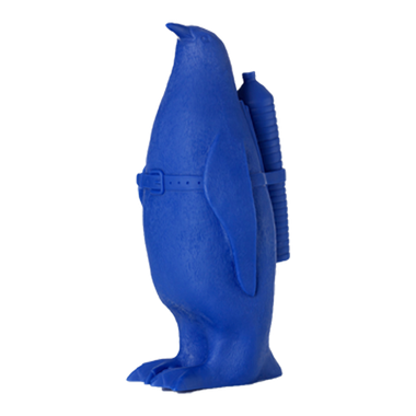 Penguin with Water Bottle (blue)