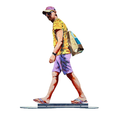 Walker With Baseball Cap