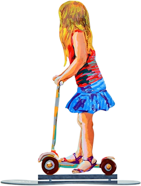 Girl On Scooter