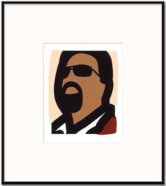 Male tourist, screen-printed invitation card (액자포함)