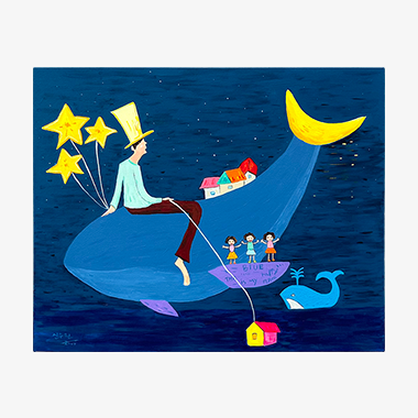 키다리아저씨와 밤하늘