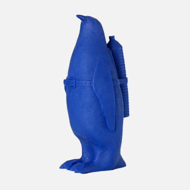 Penguin with Water Bottle (blue)