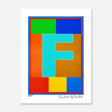The Dazzle Alphabet Letter F