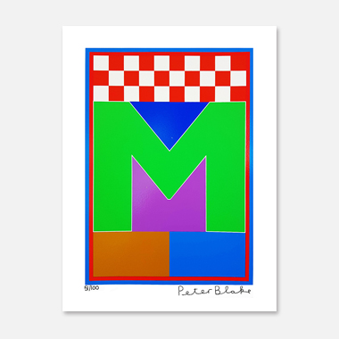 The Dazzle Alphabet Letter M