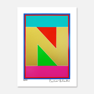 The Dazzle Alphabet Letter N