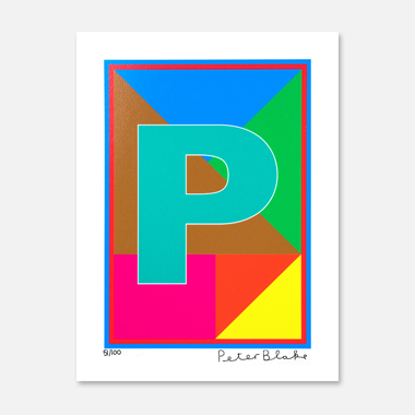 The Dazzle Alphabet Letter P