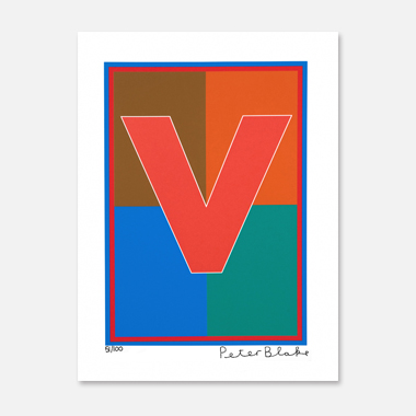 The Dazzle Alphabet Letter V