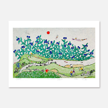 제주생활의 중도 Blue Flower